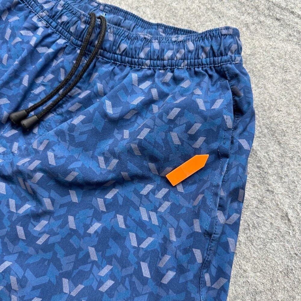 Chubbies Blue Patterned Athletic Shorts With Line… - image 3